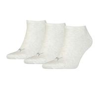 Puma Sneaker Chaussettes, Blanc, 43/46 (Lot de 3) Unisexe