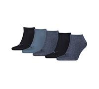 Puma Sneaker Chaussettes, Bleu Marine, 35/38 (Lot de 5) Unisexe