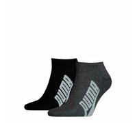 Puma Sneaker Chaussettes, Noir/Blanc, 39/42 (Lot de 2) Unisexe