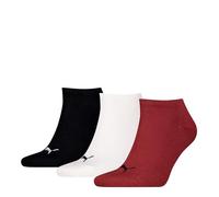 PUMA Sneaker Chaussettes, Red Combo, 39-42 (Lot de 3) Mixte