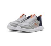PUMA Sneakers à Enfiler Fun Racer 2 SLIPTECH™ Enfant 31, Gray Echo Vermillion Navy Orange Blue
