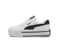 PUMA Sneakers à Platforme Court Classic Vulc Femme 38, White Black