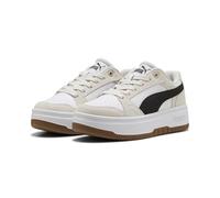 PUMA Sneakers Basses en suède Rebound Femme pour Femme 35.5, White Black Frosted Ivory