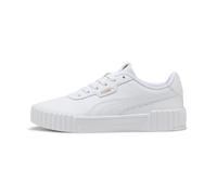PUMA Sneakers Carina 3.0 Femme, Chaussures, Blanc/Doré, 40.5 40.5