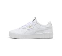 PUMA Sneakers Carina 3.0 Luxe Femme, Chaussures, Blanc/Doré, 40.5 40.5