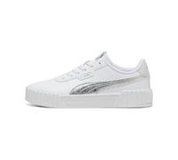 PUMA Baskets Carina 3.0 Metallic Whisper pour Femme, Blanc et Argent, 40 EU, White Silver, 40.5 EU