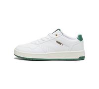 PUMA Unisex Court Classic Baskets, Puma White Vine Puma Gold, 37.5 EU