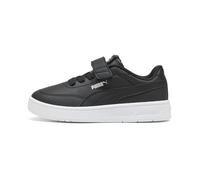 PUMA Sneakers Court Classic Clean Enfant, Chaussures, Noir, 29 29