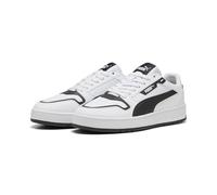 PUMA Sneakers Court Classic Street Unisexe, Chaussures, Blanc/Noir, 42 42