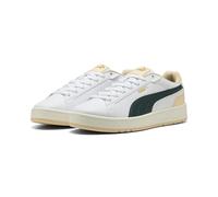 PUMA Sneakers Court Classico Unisexe 40, White Green Terrain Canvas Beige
