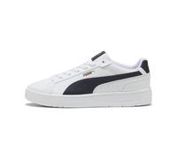 PUMA Sneakers Court Classico Unisexe, Chaussures, Blanc/New Navy/Doré, 45 45