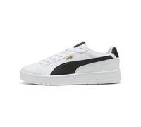 PUMA Sneakers Court Classico Unisexe, Chaussures, Blanc/Noir/Doré, 39 39