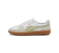 PUMA Sneakers en cuir Palermo, Chaussures, Blanc/Vapor Gris/Pistachio Vert, 43 43