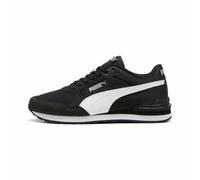 Puma Baskets ST Runner v4 Mesh Noir Blanc Argent métallisé Taille 40,5
