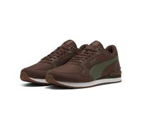 PUMA Sneakers en Nylon St Runner v4 45, Chestnut Brown Moss Veil White Gum Green