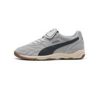 PUMA Sneakers en suède King Indoor Unisexe, Chaussures, Gris Echo/Alpine Snow, 42 42