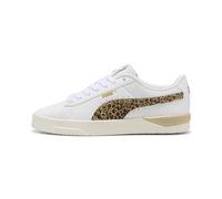 PUMA Sneakers Jada Classic Animal Flair Femme, Chaussures, Blanc/Doré/Exotic Rouge, 41 41