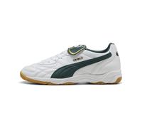 PUMA Sneakers King Indoor Unisexe, Chaussures, Blanc/Vert Terrain, 46 46