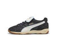 PUMA Sneakers King Indoor Unisexe, Chaussures, Noir/Warm Blanc, 38.5 38.5