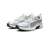 PUMA Sneakers légères Milenio Tech Unisexe 40, White Silver Feather Gray Metallic