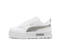 PUMA Sneakers Mayze Glitter Enfant, Chaussures, Blanc/Silver, 28 28