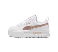 PUMA Sneakers Mayze Glitter Enfant et Adolescent, Chaussures, Blanc, 35.5 35.5
