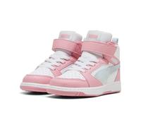 PUMA Sneakers mi-Hautes Rebound V6 Space Belle Bébé 25, Sea Glass Pinkscape White Blue Pink