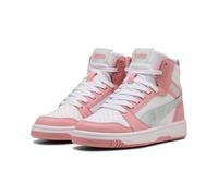 PUMA Sneakers mi-Hautes Rebound V6 Space Belle Enfant et Adolescent 37, Sea Glass Pinkscape White Blue Pink