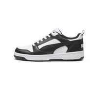 PUMA Rebound V6 Low Mixte Sneaker, Puma White Puma Black Puma White, 44 EU