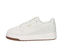 PUMA Baskets Unisexes Shuffle Downtown SD, Blanc Chaud/Gris Vapeur, doré, 37 EU, Blanc Chaud Vapor Gris PUMA Gold, 37 EU