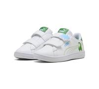 PUMA Sneakers Smash 3.0 Dino Enfant 34.5, White Green Fruit Vibrant Blue