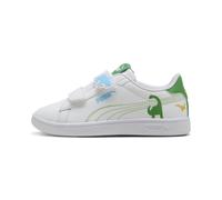 PUMA Sneakers Smash 3.0 Dino Enfant 29, White Green Fruit Vibrant Blue