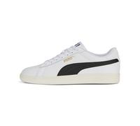 PUMA Unisex Smash 3.0 L Baskets, Puma White Puma Black Puma Gold Frosted Ivory, 42.5 EU