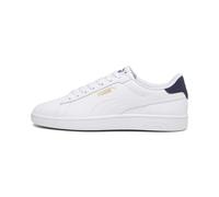 PUMA Baskets Smash 3.0 L Unisexe Blanc / Bleu marine / Or Taille 43 EU