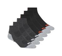 PUMA Socks Men's Quarter Cut Socks, Dark Grey, Sock Size:10-13/Shoe Size: 6-12 (Pack of 6)