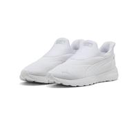 PUMA Softride Cosmic Sliptech Baskets Unisexes, Puma Blanc PUMA Blanc Froid Gris Clair, 45 EU
