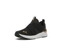Puma Softride Harli Baskets à Enfiler pour Femme, Noir-Blanc-Or, 37 EU