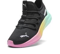 PUMA Softride One4all Rainbow Brush Baskets à enfiler décontractées pour fille Multicolore Blanc, Puma Noir-fast Pink-Mint, 11 Little Kid