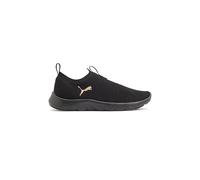 Puma Softride Remi Chaussures de Course à Pied à Enfiler en Tricot Wn's pour Femme, Noir doré, Pointure 38, Puma Black Puma Gold, 38 EU