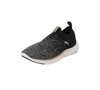 Puma Chaussures de course sur route Softride Remi Slip-on Knit Femme Noir Or Gris foncé 42 EU