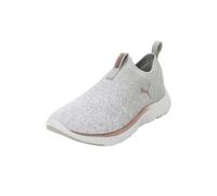 PUMA Chaussures de course femme Softride Remi Slip-on Knit Ash Gray White Rose Gold 42 EU