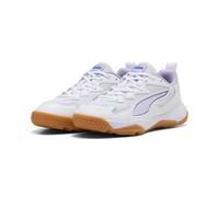 Puma SOLARFLASH 4 JR Chaussures d'intérieur Blanc/Saphir Royal-Lavande Clair, Pointure 35