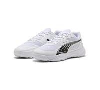 PUMA SOLARFLASH III JR Indoor Court Shoe, White Black, 33 EU