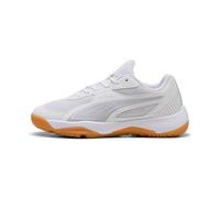 PUMA SOLARFLASH III JR Indoor Court Shoe, White-Lilac Crush-Berry, 37 EU