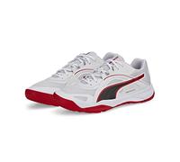 PUMA Solarstrike II, Chaussure de Terrain intrieur Mixte, puma blanc puma noir haut risque rouge , 42.5 EU