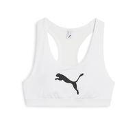 PUMA Soutien-gorge de sport '4KEEPS ' noir / blanc, Taille S