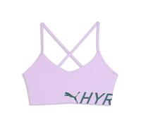 PUMA Soutien-gorge de sport 'Puma x Hyrox Pwrmode' vert foncé / lavande, Taille L