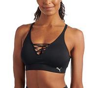 PUMA Seamless Bra Soutien-Gorge de Sport, Opaque, Noir/métallisé, Taille L Femmes