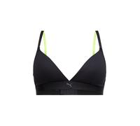 PUMA Soutien-gorge gris / citron vert / noir, Taille 90