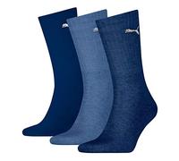 PUMA Mixte Crew Chaussettes,Bleu Marine,43-46